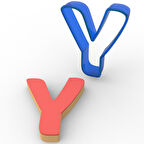 Y Harfi PC Kurabiye Kalıbı