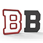 Büyük B harfi 11 cm Kurabiye Kalıbı