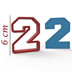 NBA 2 Rakam 6cm Kurabiye Kalıbı