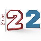 NBA 2 Rakam 8cm Kurabiye Kalıbı