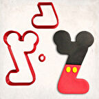 Miki Fare Z Harfi Detaylı Kurabiye Kalıp Seti 3 Parça