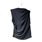 3321 BÜZGÜLÜ SIFIR KOL SANDY BLUZ