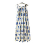 1024 ÇİÇEK DESENLİ İNCE ASKILI UZUN ELBİSE