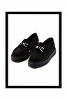 Siyah Süet  Kadın Loafer Ayakkabı K01192180002