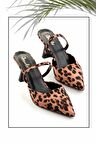 Leopar Kumaş  Kadın Klasik Topuklu Ayakkabı K01192167504