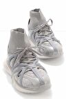 Bambi Gri Triko  Kadın Sneaker K01238020482