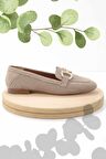 Vizon Süet  Kadın Loafer Ayakkabı K01258510302