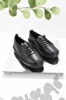 Bambi Siyah Hakiki Deri Kadın Casual Ayakkabi K01272044303