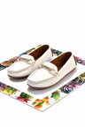 Beyaz  Kadın Loafer Ayakkabı K01309100509