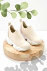 Bambi Bej Streç  Kadın Sneaker K01313001617