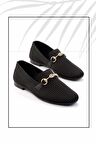 Siyah Triko  Kadın Loafer Ayakkabı K01320302682