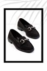 Siyah Süet  Kadın Loafer Ayakkabı K01362245702