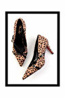 Leopar Kumaş  Kadın Klasik Topuklu Ayakkabı K01455020004