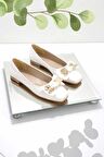 Bambi Beyaz  Kadın Loafer Ayakkabi K01641121409