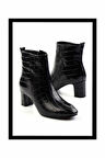 Siyah Kroko  Kadın Bot & Bootie K02246551511