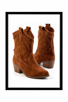 Taba Süet Hakiki Deri Kadın Bot & Bootie K02586888902