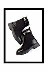 Siyah Streç  Kadın Bot & Bootie K02643085017