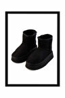 Siyah Süet  Kadın Bot & Bootie K02665703502