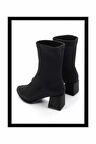 Siyah Streç  Kadın Bot & Bootie K02792050717