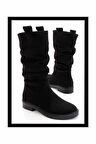 Siyah Süet  Kadın Bot & Bootie K02828061002