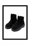 Siyah Süet  Kadın Bot & Bootie K02891020002