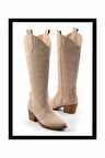 Camel Süet  Kadın Çizme K03069010502