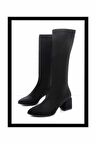 Siyah Streç  Kadın Bot & Bootie K03792060717