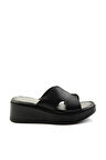 Siyah Leather Kadın Terlik K04331126003
