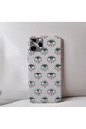 İphone XS Max Uyumlu İçi Kadife Göz Desenli Telefon Kılıfı