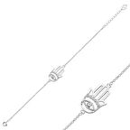 Kadın Fatma Ana Eli 925 Ayar Gümüş Bileklik