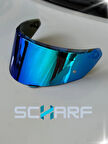 SCHARF AGV K3 MONO (YENİ 2.NESİL) UYUMLU İCEBLUE VİZÖR