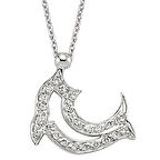 18 Ayar Altın Pırlanta Yunus Kolye K48555-2