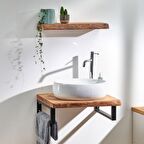 Ağaç Banyo Tezgahı Set