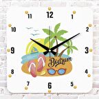 Şehirlere Özel Hediye Ahşap Saat 33cm KA01-1006