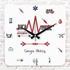 Paramedic Hediye Ahşap Saat 33cm KA01-1067