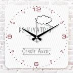 Psikiyatriste Hediye Ahşap Saat 33cm KA01-1075