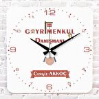 Gayrimenkul Danışmanına Hediye Ahşap Saat 33cm KA01-1145