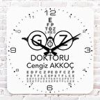 Göz Doktoruna Hediye Ahşap Saat 33cm KA01-1153