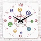 Halkla İlişkiler Uzmanına Hediye Ahşap Saat 33cm KA01-1159