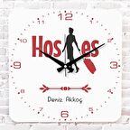 Hostese Hediye Ahşap Saat 33cm KA01-1162