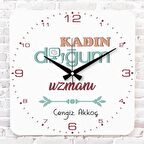 Kadın Doğum Uzmanına Hediye Ahşap Saat 33cm KA01-1177