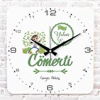 Kişiye Özel Yılın En Cömerti Hediye Ahşap Saat 33cm KA01-1199