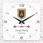 Karacı Astsubaya Hediye Ahşap Saat 33cm KA01-1208