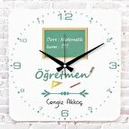 Matematik Öğretmenine Hediye Ahşap Saat 33cm KA01-1231