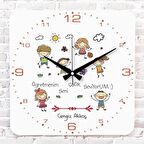 Öğretmene Hediye Ahşap Saat 33cm KA01-1243