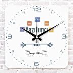 Yazılımcıya Hediye Ahşap Saat 33cm KA01-1262