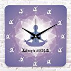 Yoga Eğitmenine Hediye Ahşap Saat 33cm KA01-1264