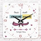 Anneler Günü Hediyesi Ahşap Saat 33cm KA01-1271