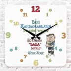 Babalar Günü Hediyesi Ahşap Saat 33cm KA01-1292