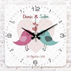 Sevgililer Günü Hediyesi Ahşap Saat 33cm KA01-1318